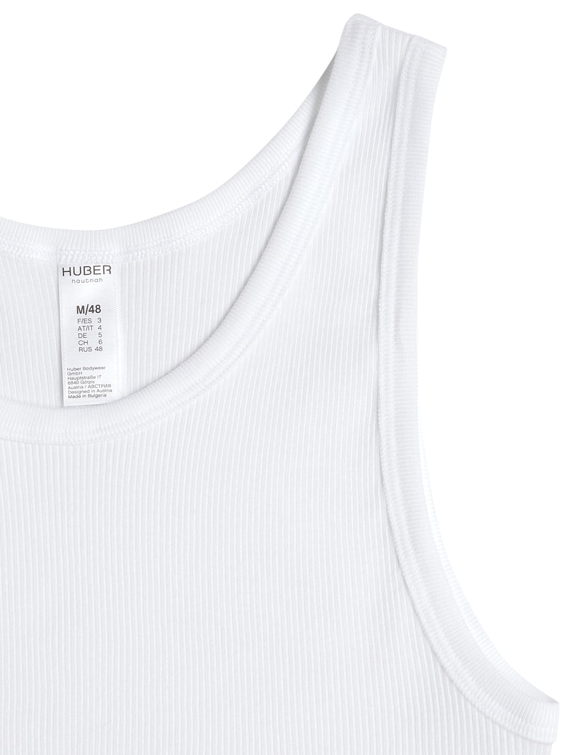 Tanktop aus Baumwolle im 2er-Pack in weiß