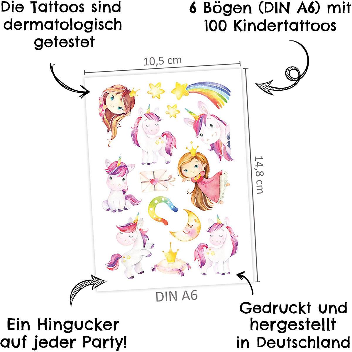 Kindertattoos für Mädchen