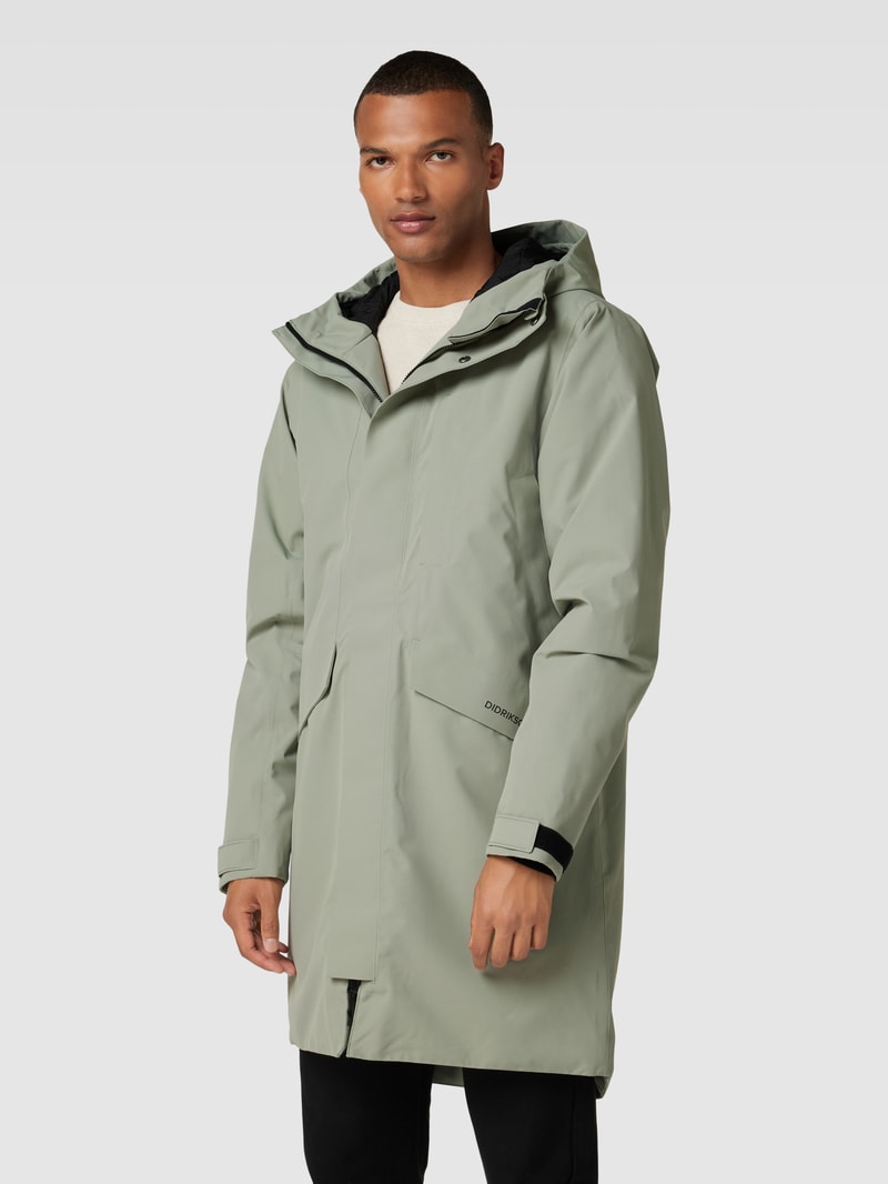 Parka mit Kapuze Modell 'KENNY' in olivgrün