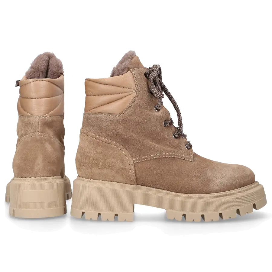 EN AVANT - Stiefeletten C004 Veloursleder - beige