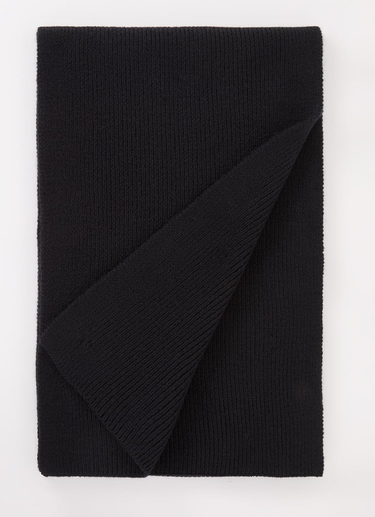 Eșarfă Calvin Klein cu logo, amestec de cașmir, 180 x 30 cm