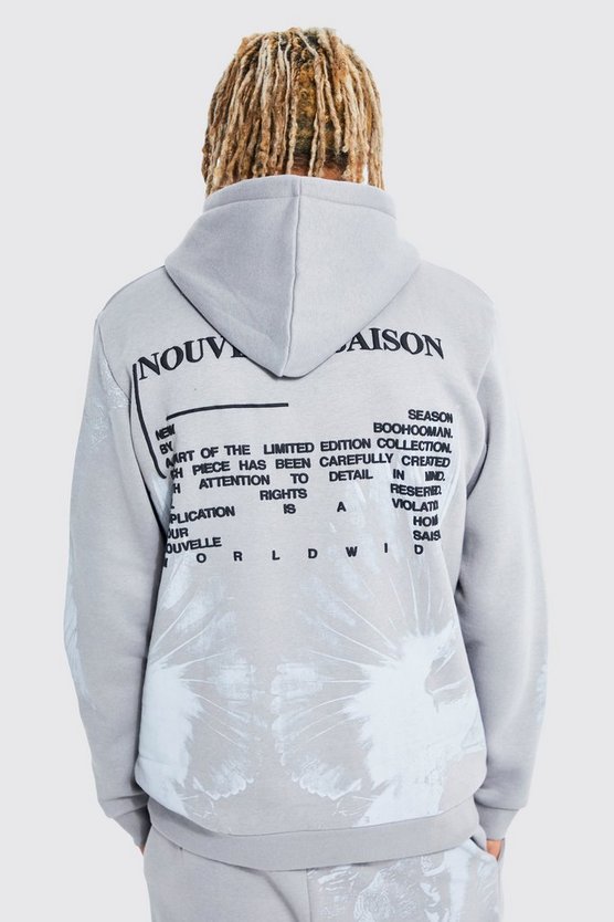 Tall Hoodie mit Renaissance-Print