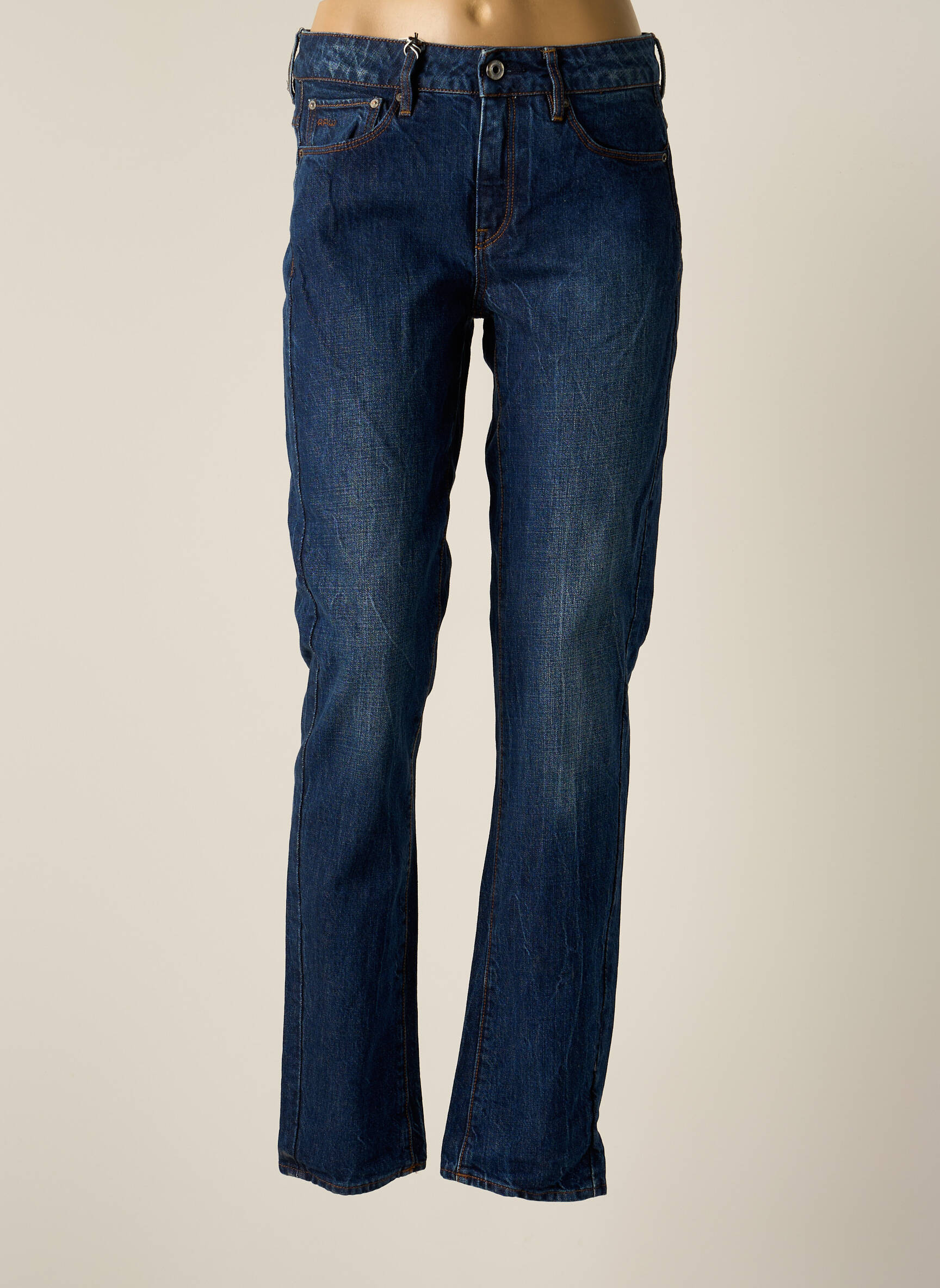 G Star Jeans Coupe Droite Femme couleur bleu