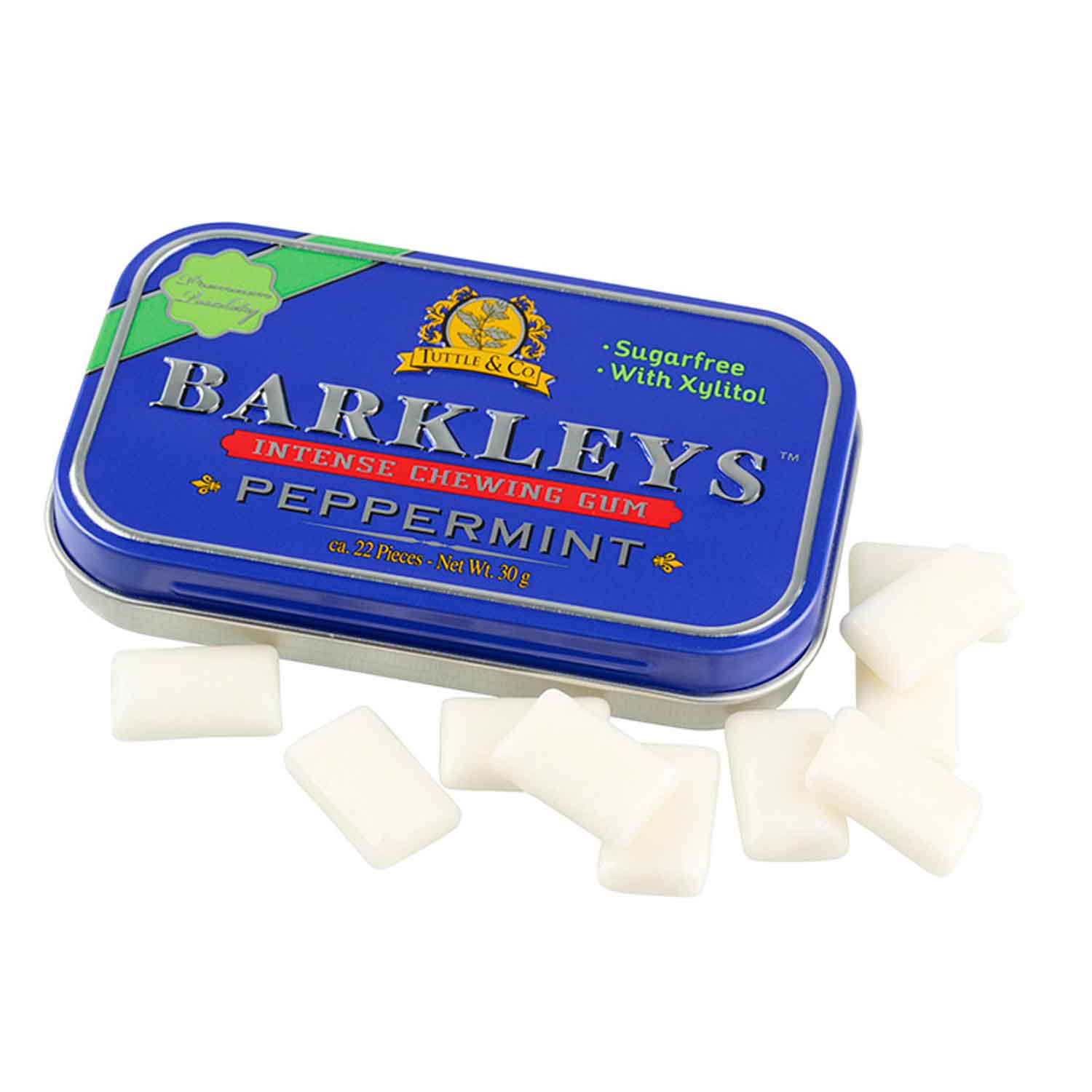 Barkleys Intense Chewing Gum Peppermint zuckerfrei 30g