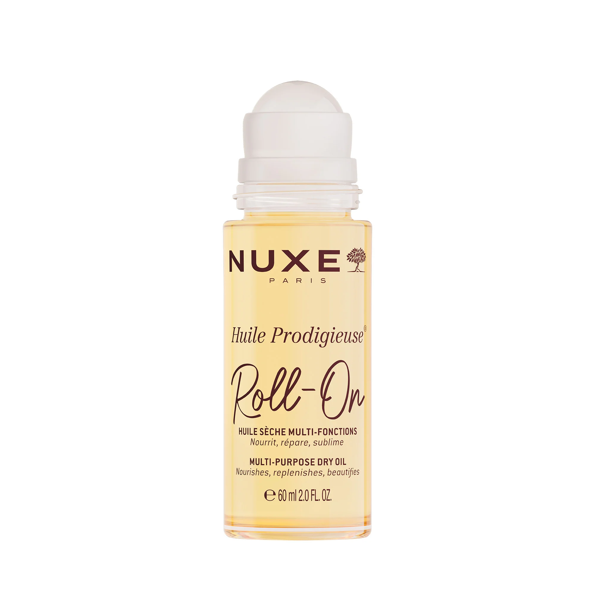 Huile Prodigieuse Roll-On - Aceite nutritivo para el rostro, aceite corporal, aceite antiestrías y reafirmante para el cabello.