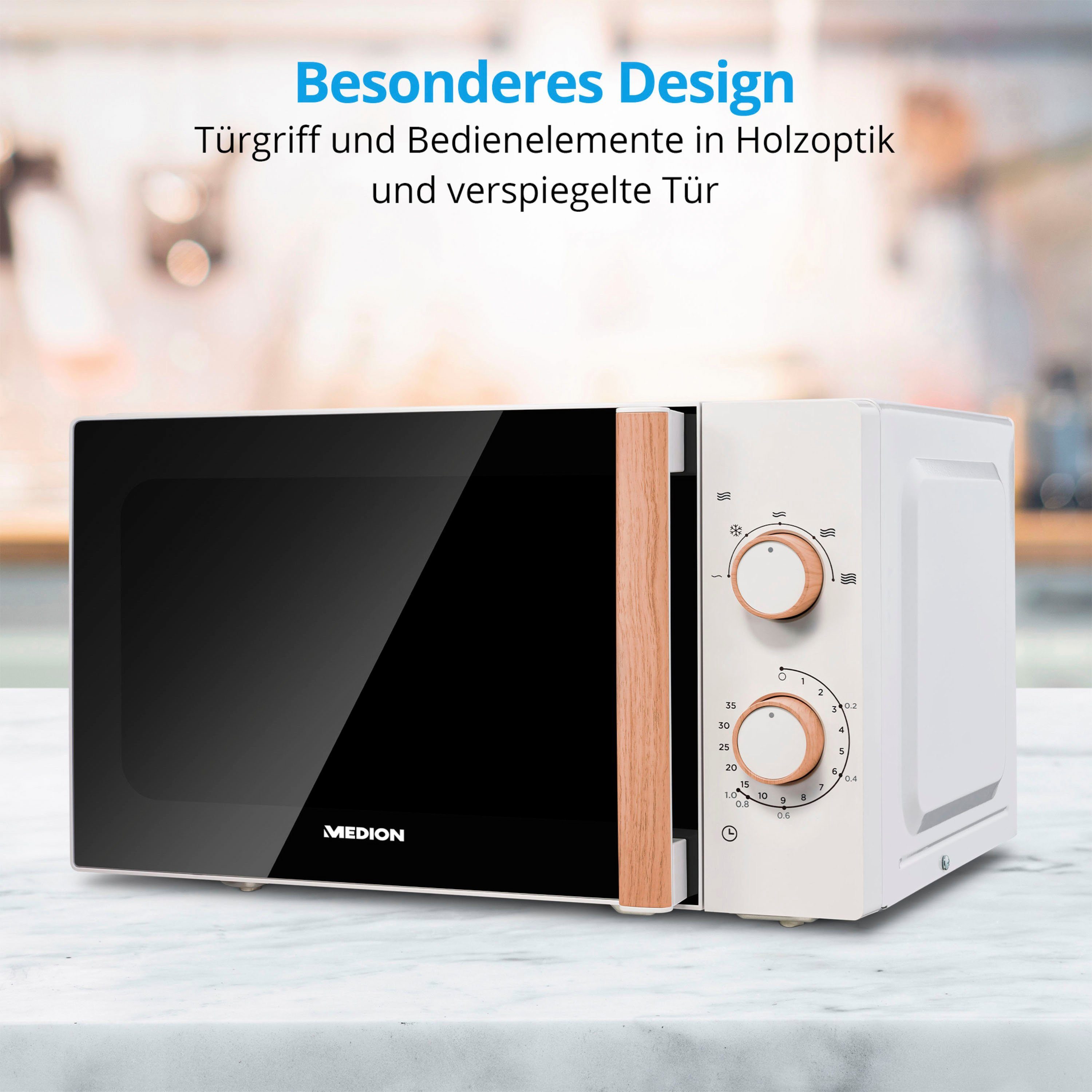 Medion® Mikrowelle MD 10596, Mikrowelle, 20 l