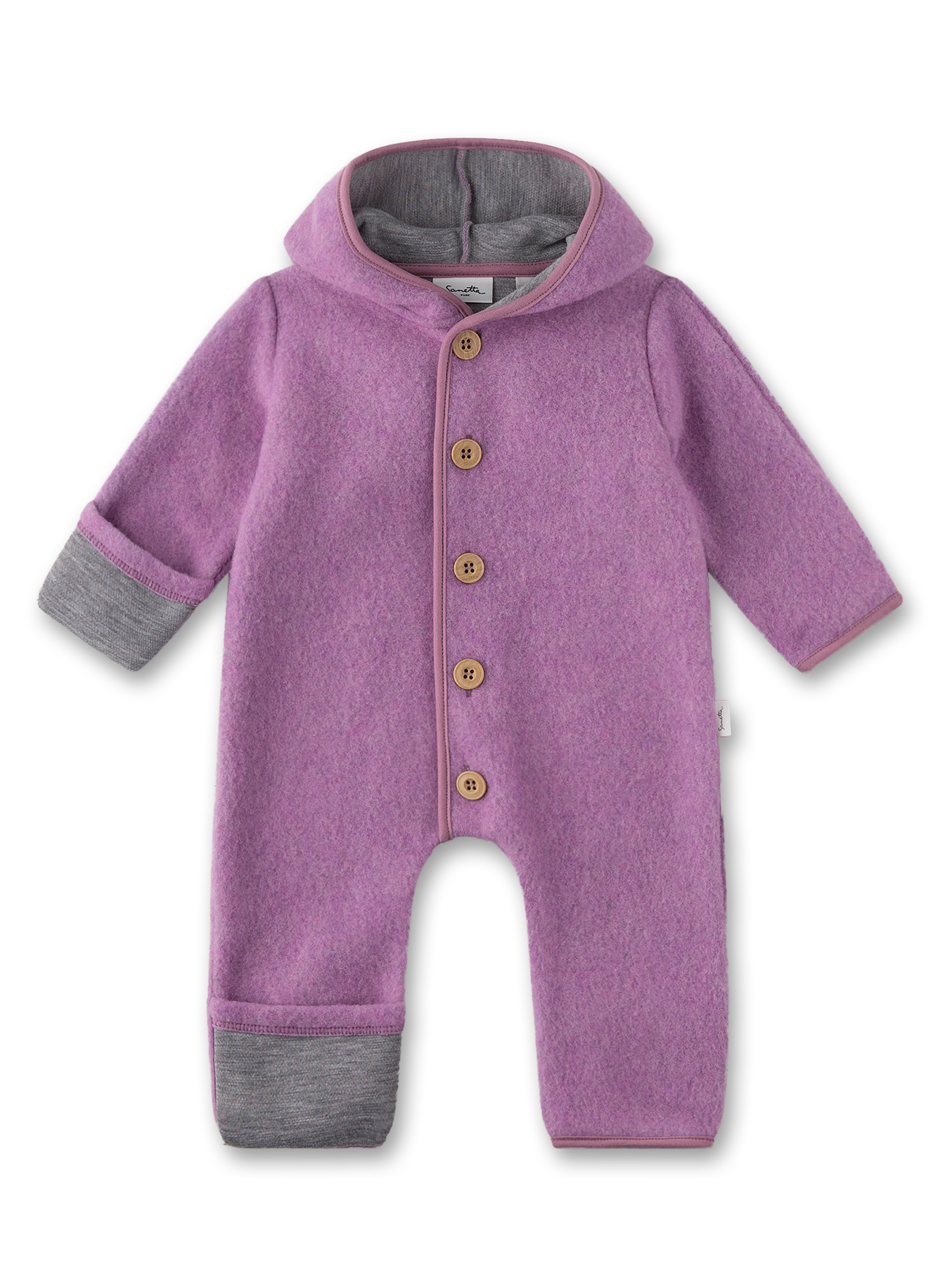 Outdoor-Overall aus Wolle Lila