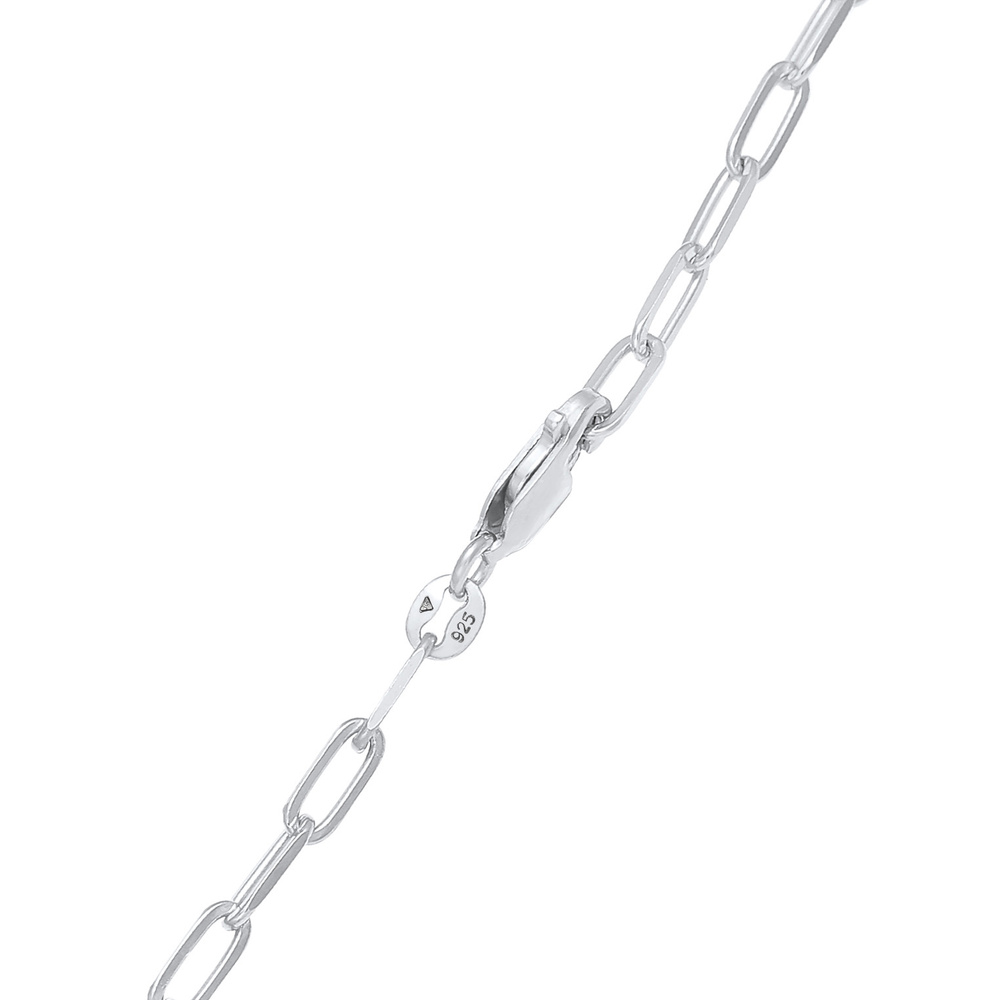 Elli Elli Collier Optique à grosses chaînes ovales pour dames en argent 925 Sterling Bijoux