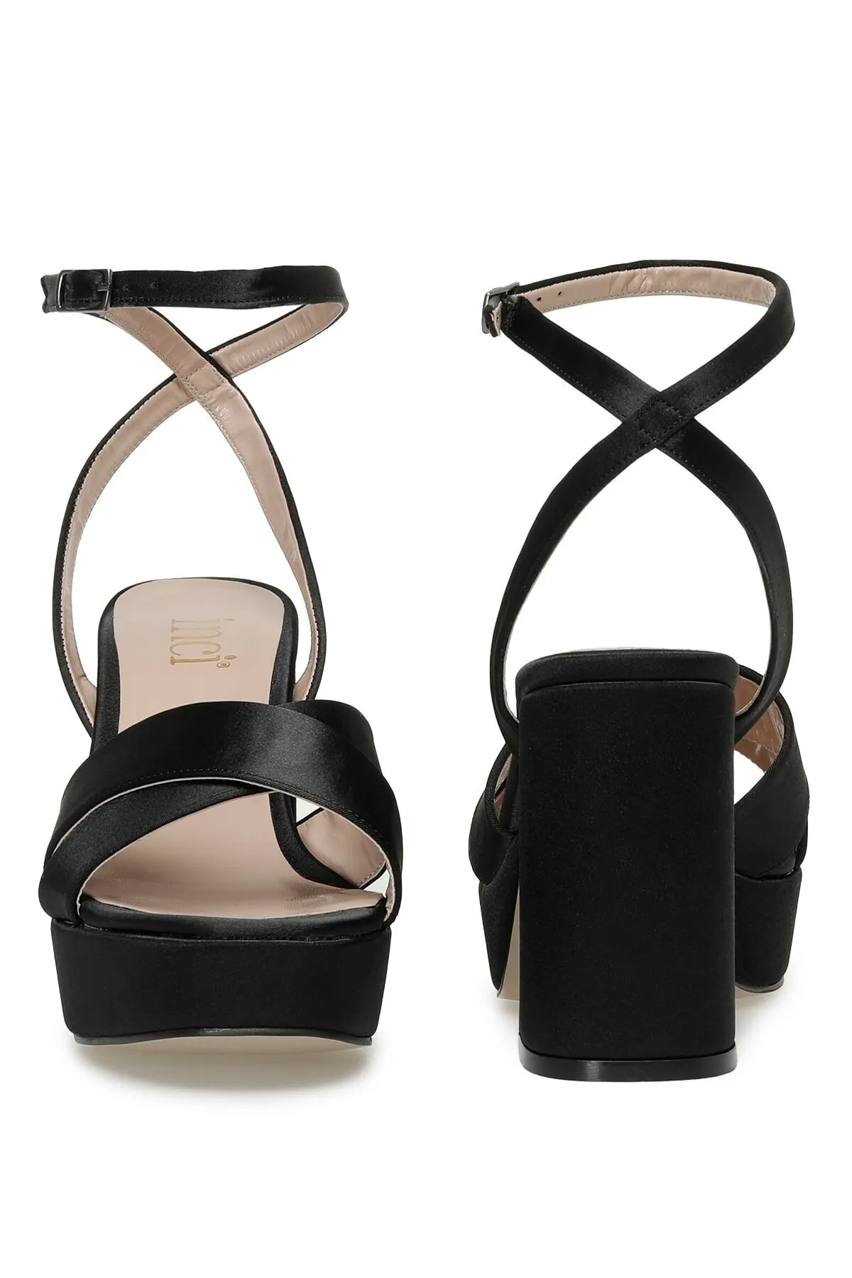 İnci  Sandalette - Schwarz - Blockabsatz
