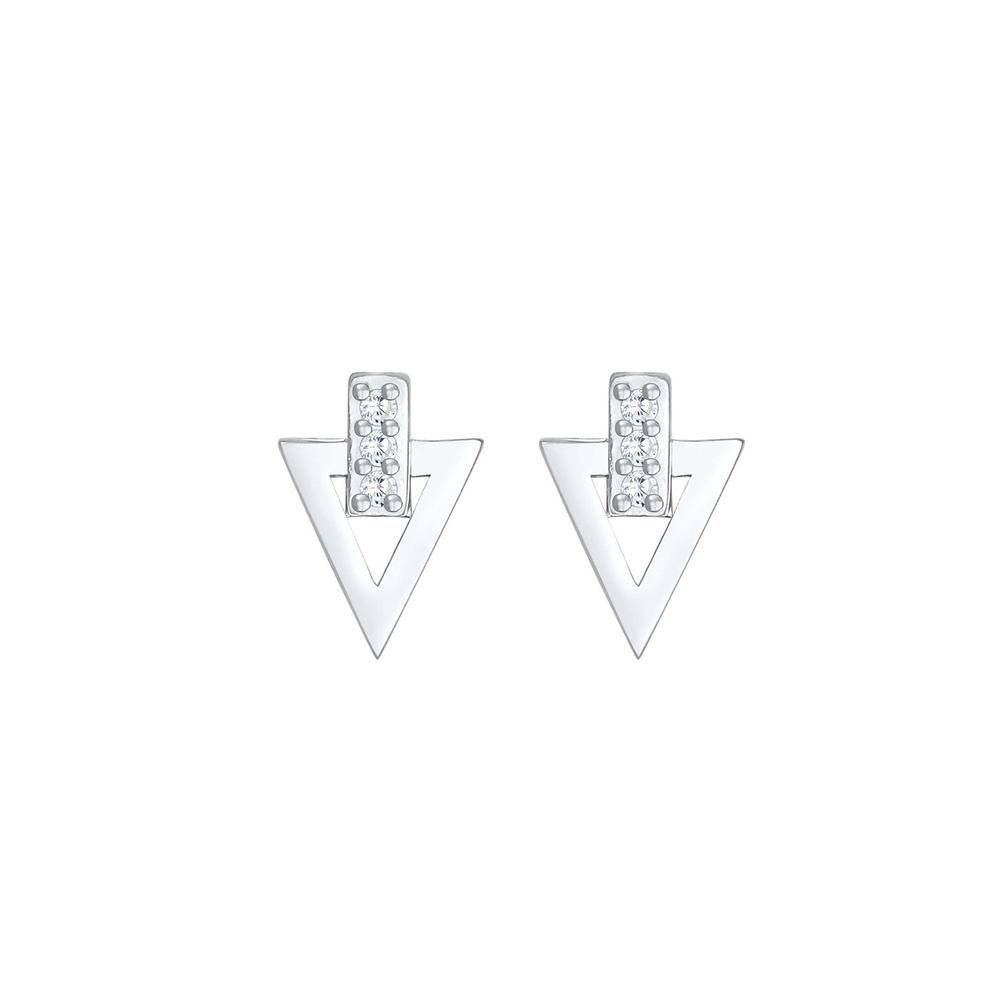 Elli Elli Boucles d'Oreilles Boucles d'oreilles pour femmes - Triangle classique avec  Boucles d'oreilles