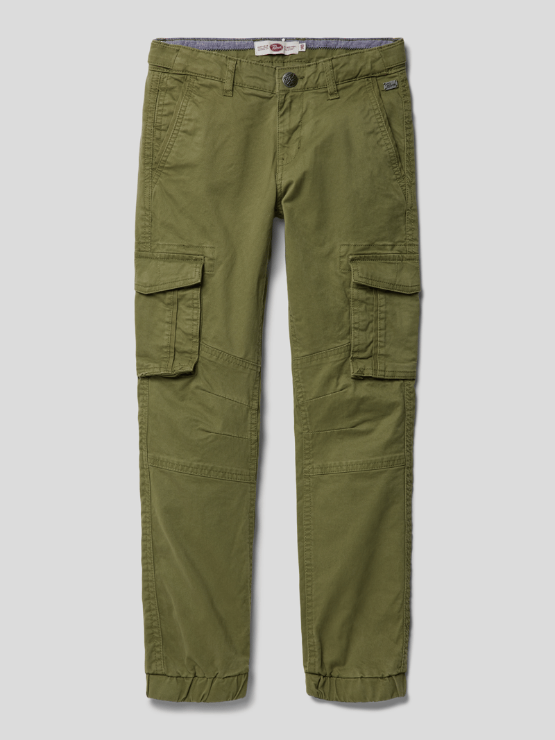 Cargohose mit Cargotaschen in khaki