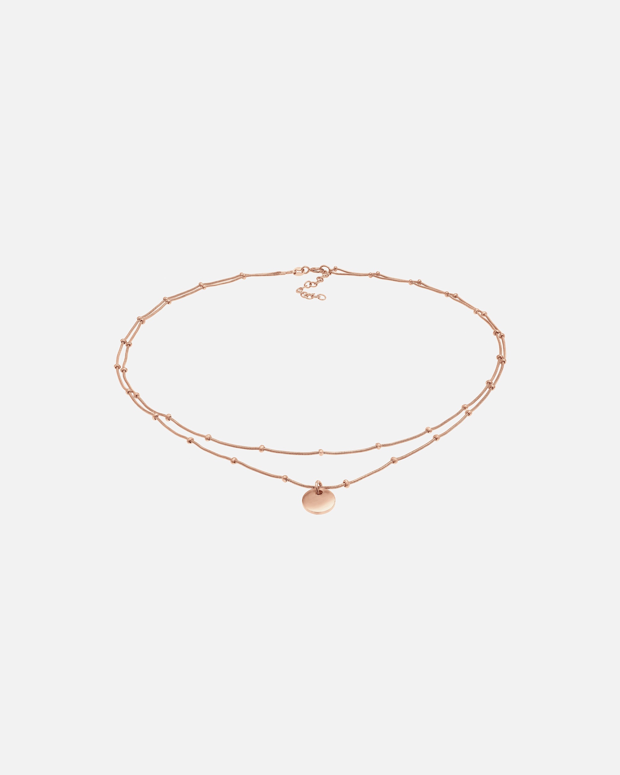 Elli női choker golyós pelenkatányér medál alap 925-ös ezüstből