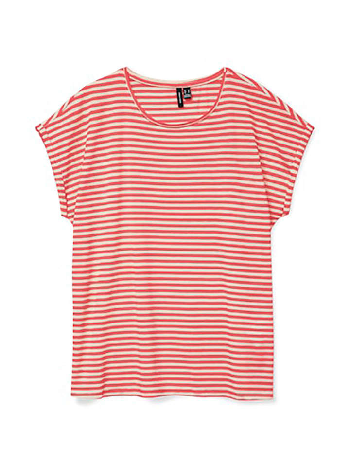 Vero Moda Shirt in Rot/ Weiß günstig kaufen