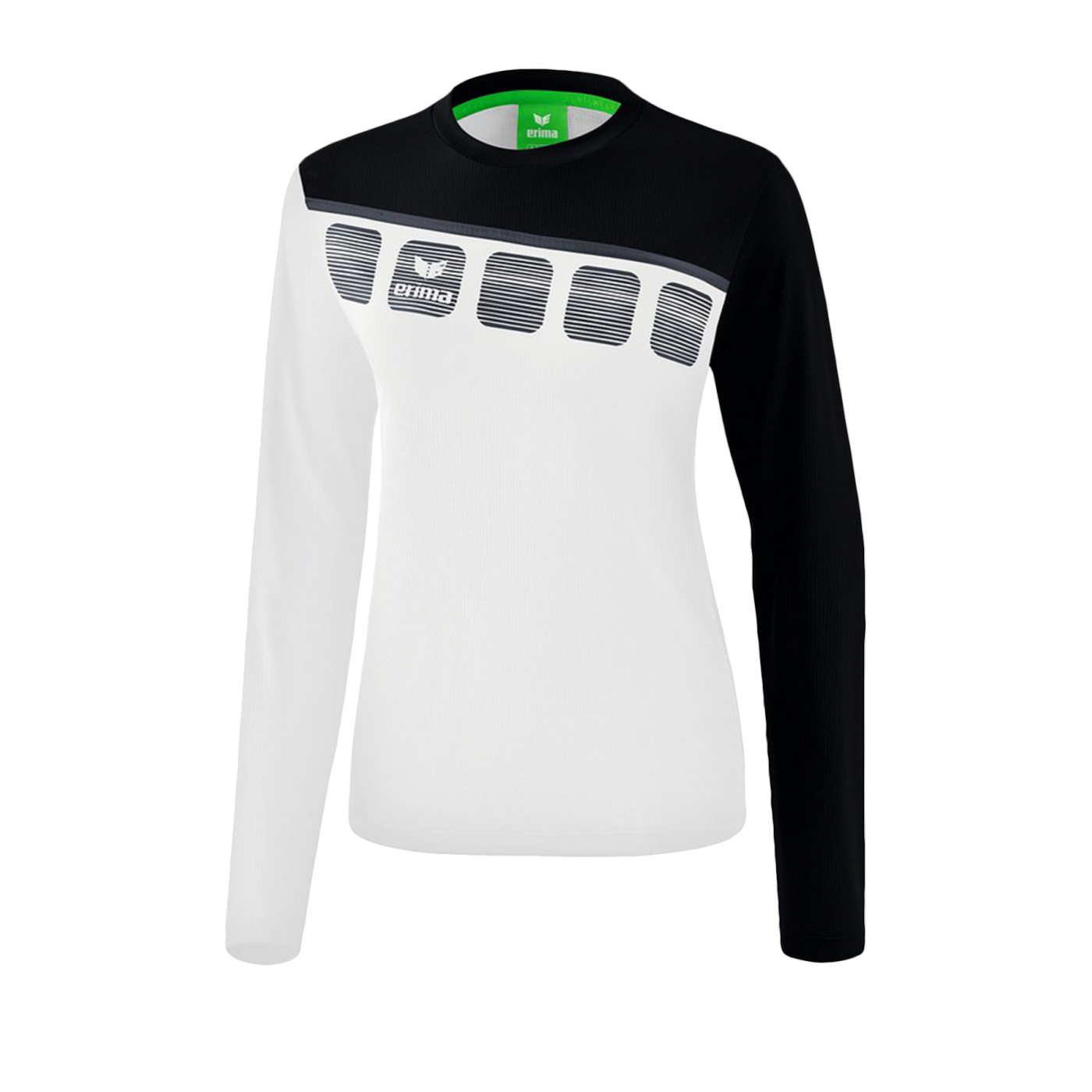 Erima 5-C Longsleeve Damen Weiss Schwarz