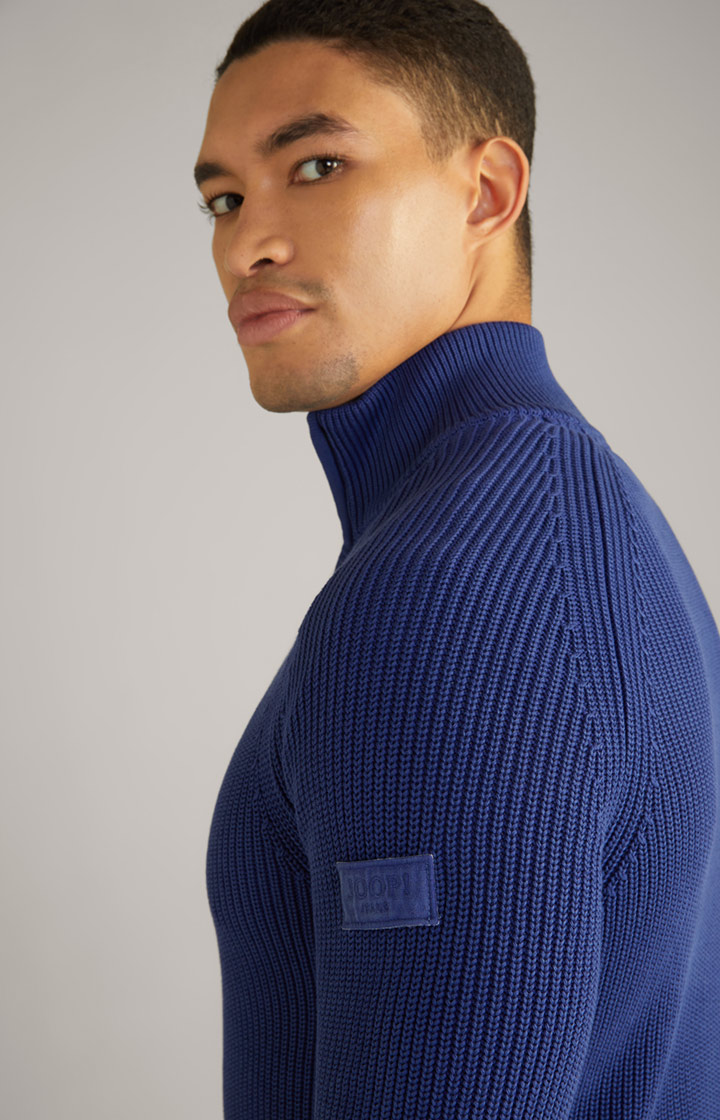 Baumwoll-Pullover Henricus in Blau