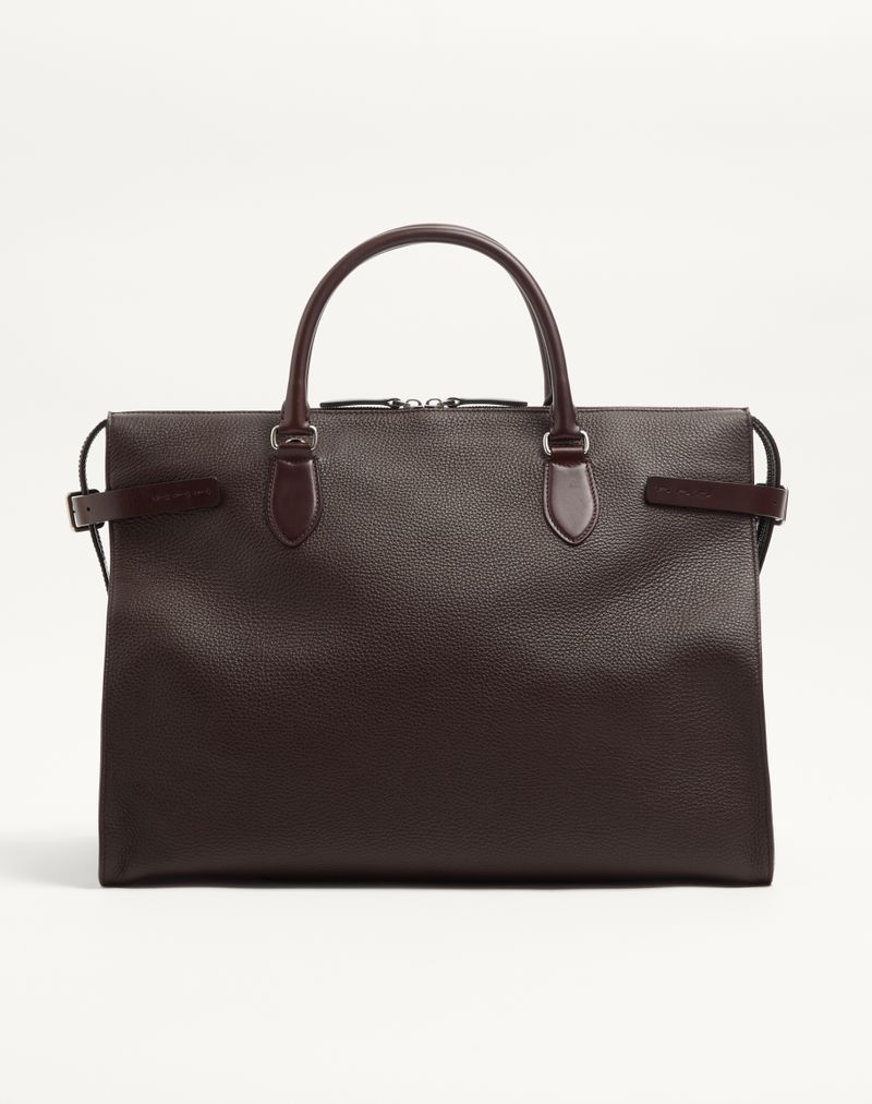 Sac de voyage Valentino Garavani Antibes en cuir grainé