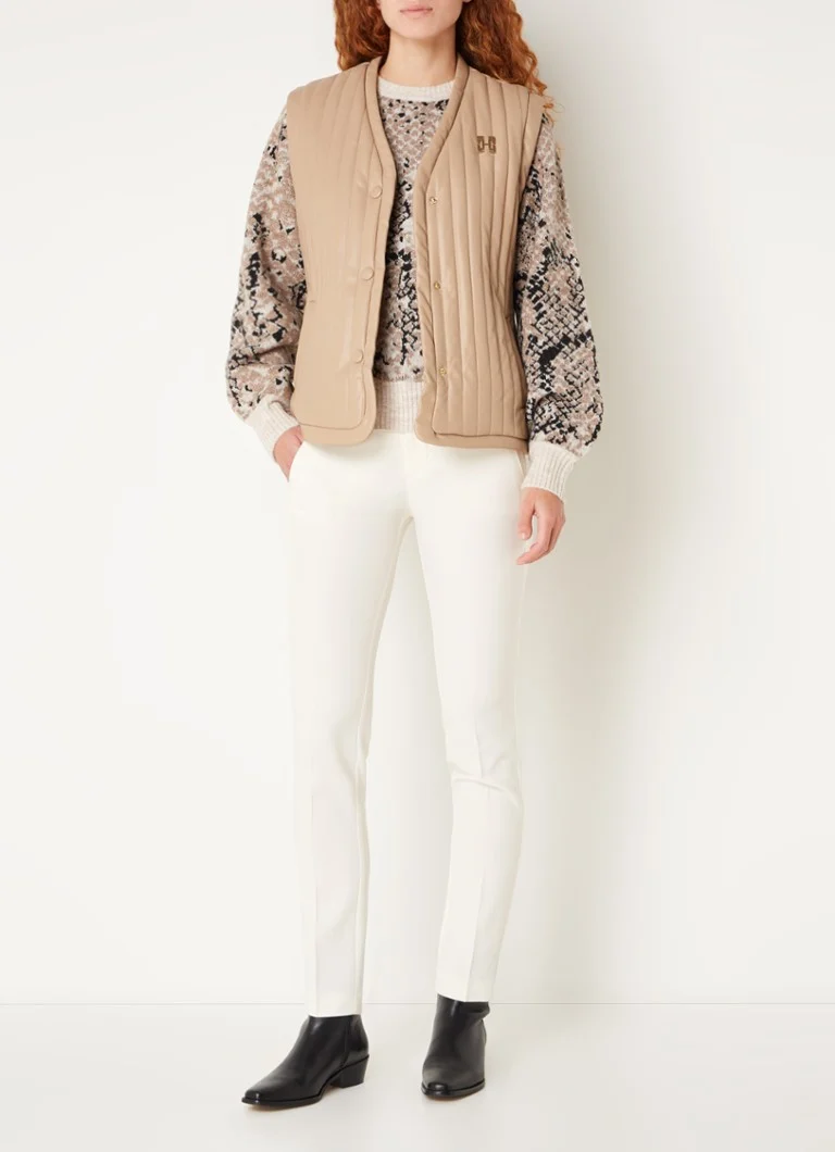 Gilet senza maniche Fifth House Maxwell in similpelle con cintura.