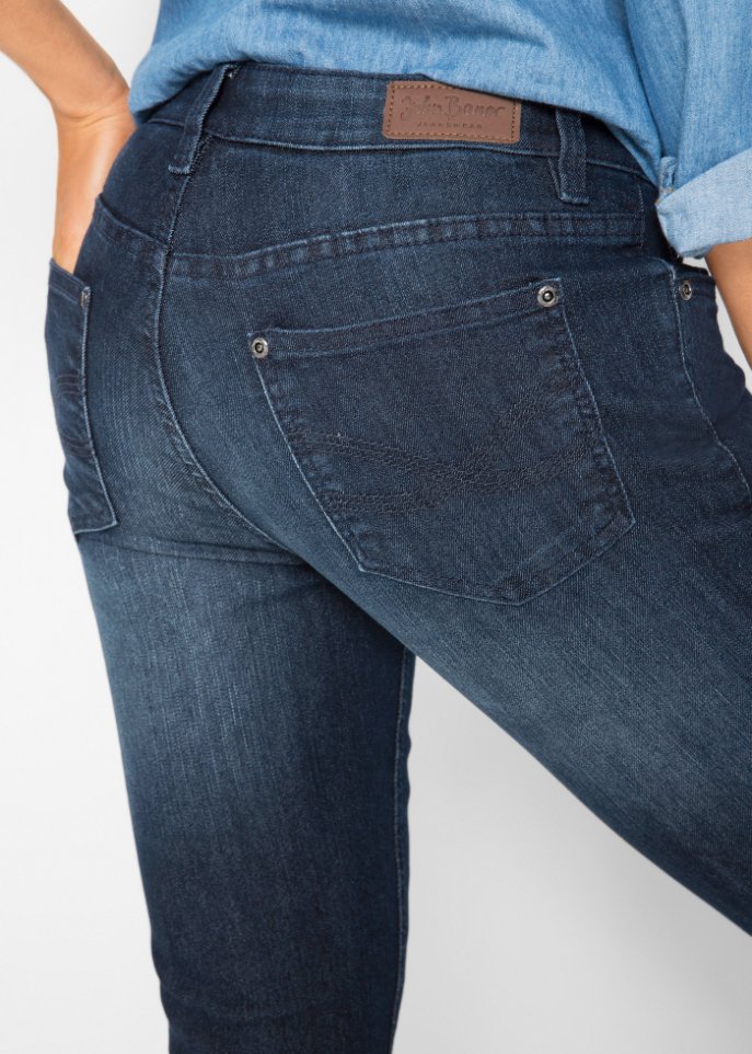 Komfort-Stretch-Jeans Bootcut