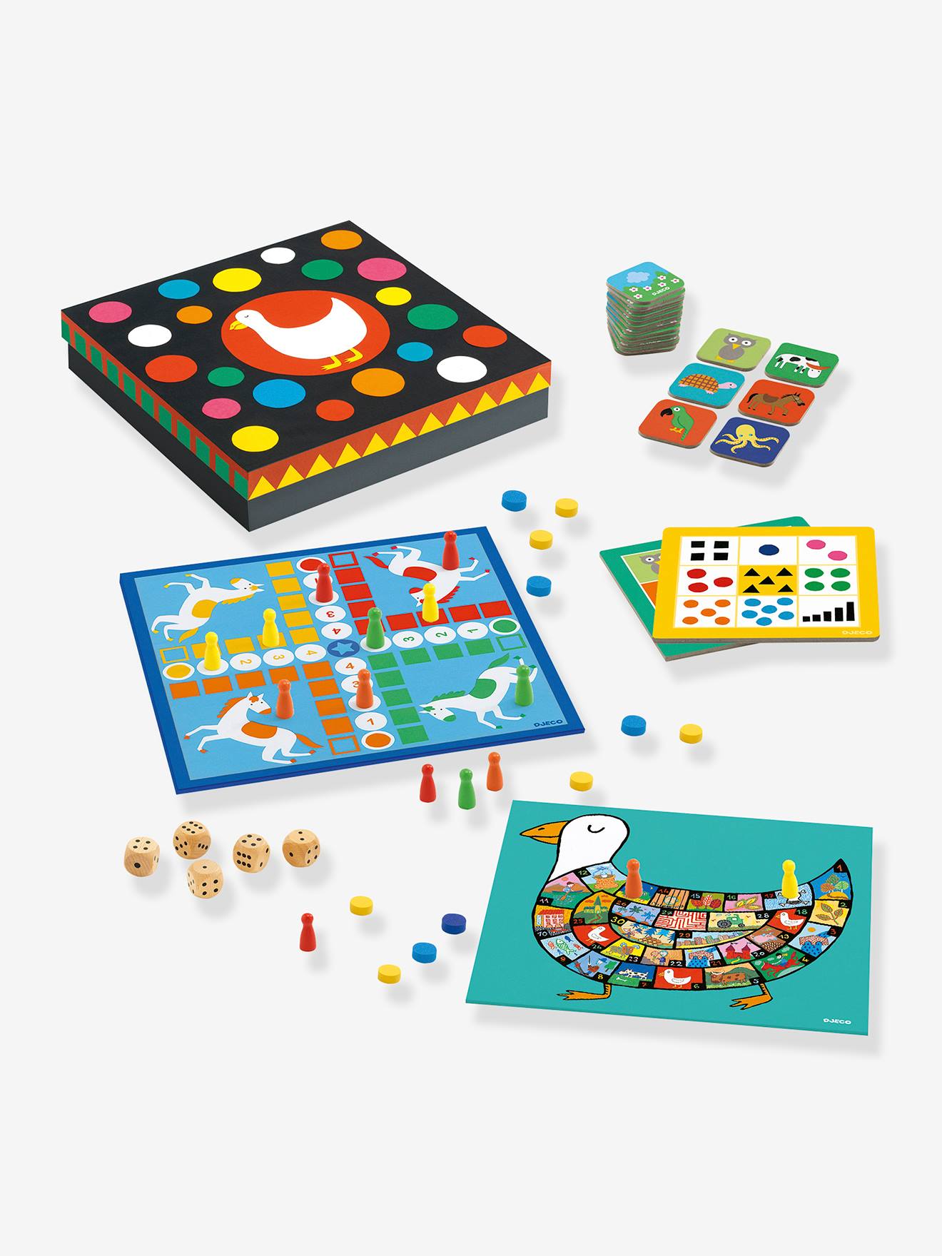 Djeco Spiele-Box ab 4 Jahren DJECO - grün