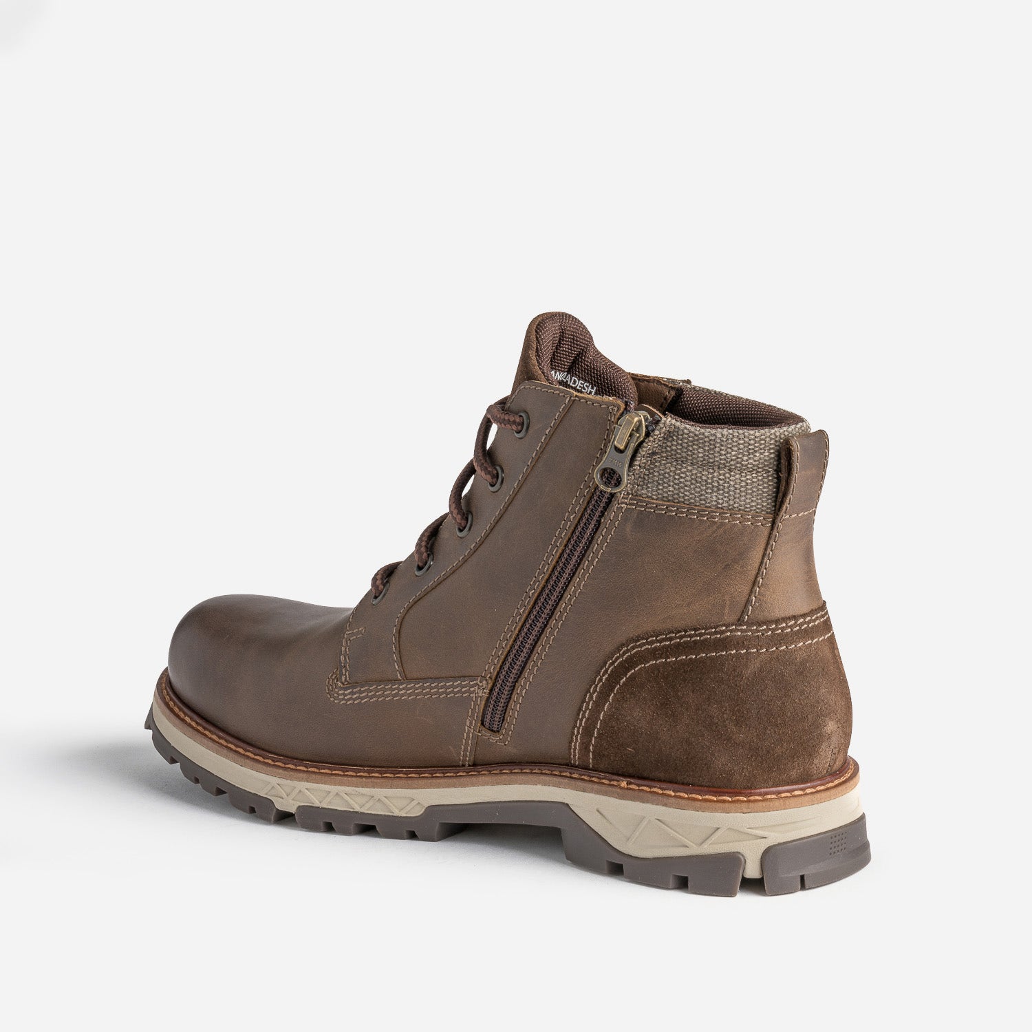 Boots à lacet TBS marron en cuir