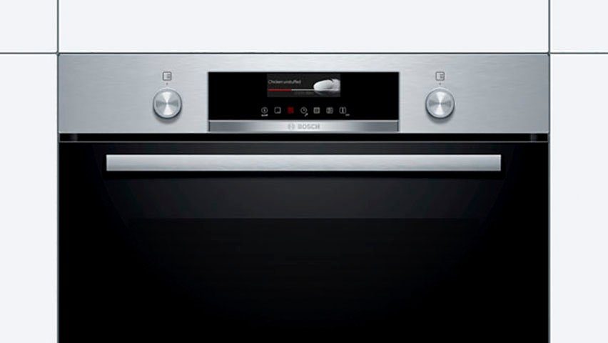 BOSCH Einbaubackofen Serie 6 HBG579BS0, mit Teleskopauszug nachrüstbar, Pyrolyse-Selbstreinigung