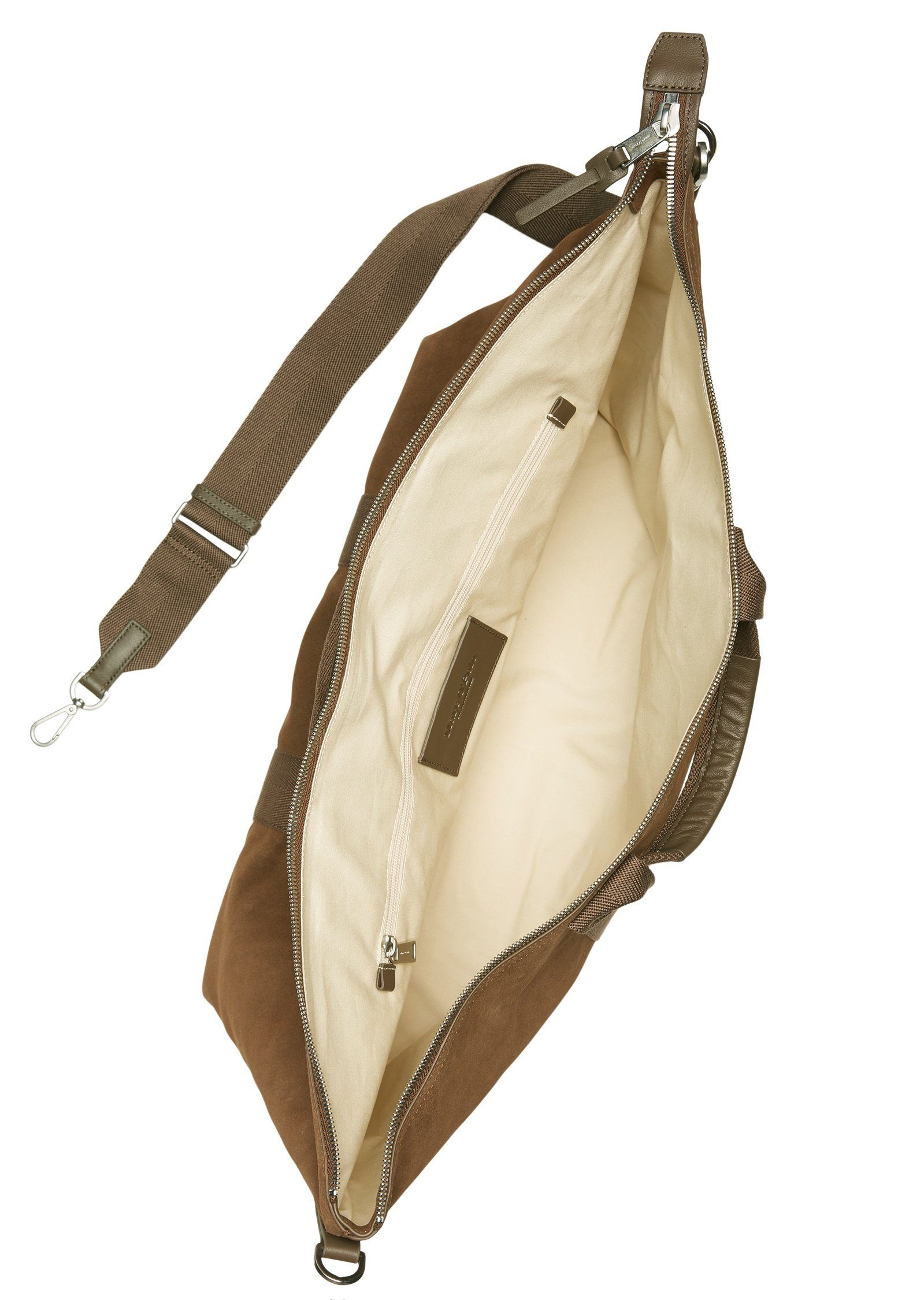 Marc O'Polo Weekender aus softem Suede-Rindsleder