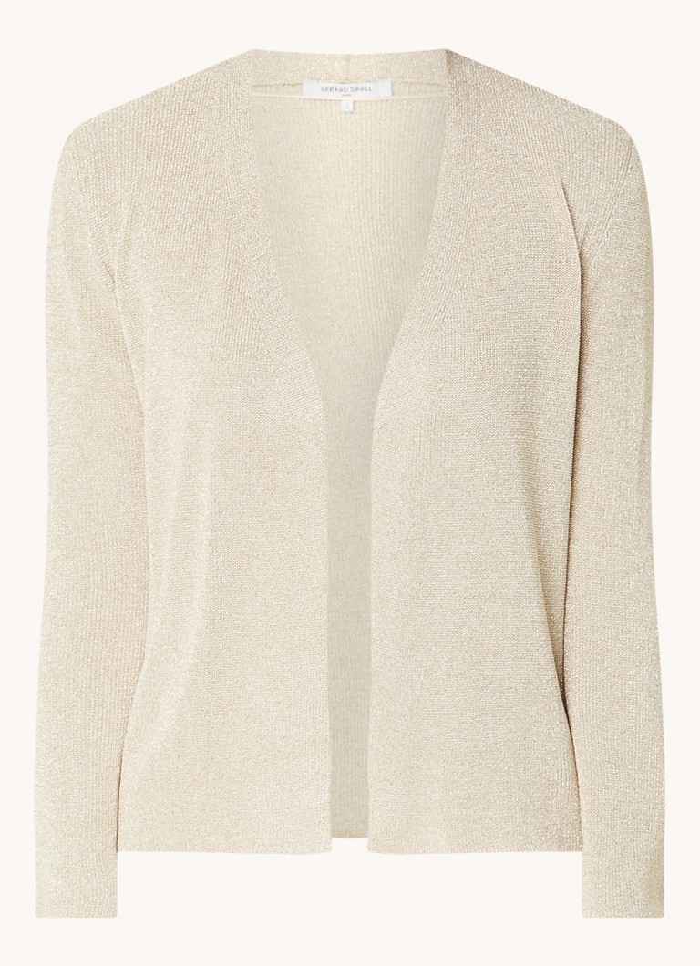 Cardigan Gerard Darel Lexane, tricotat fin cu lurex.