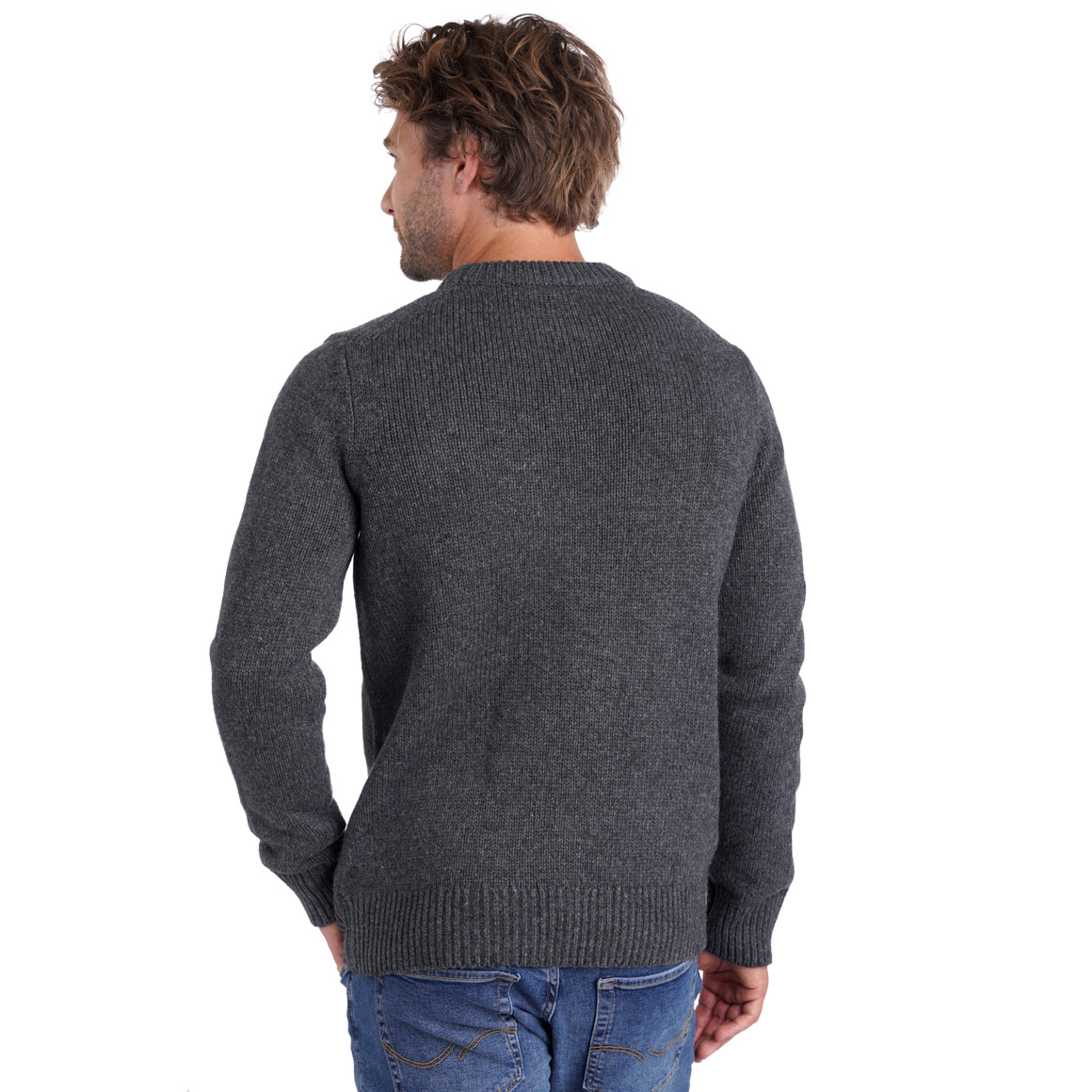 Herren Strickpullover unifarben