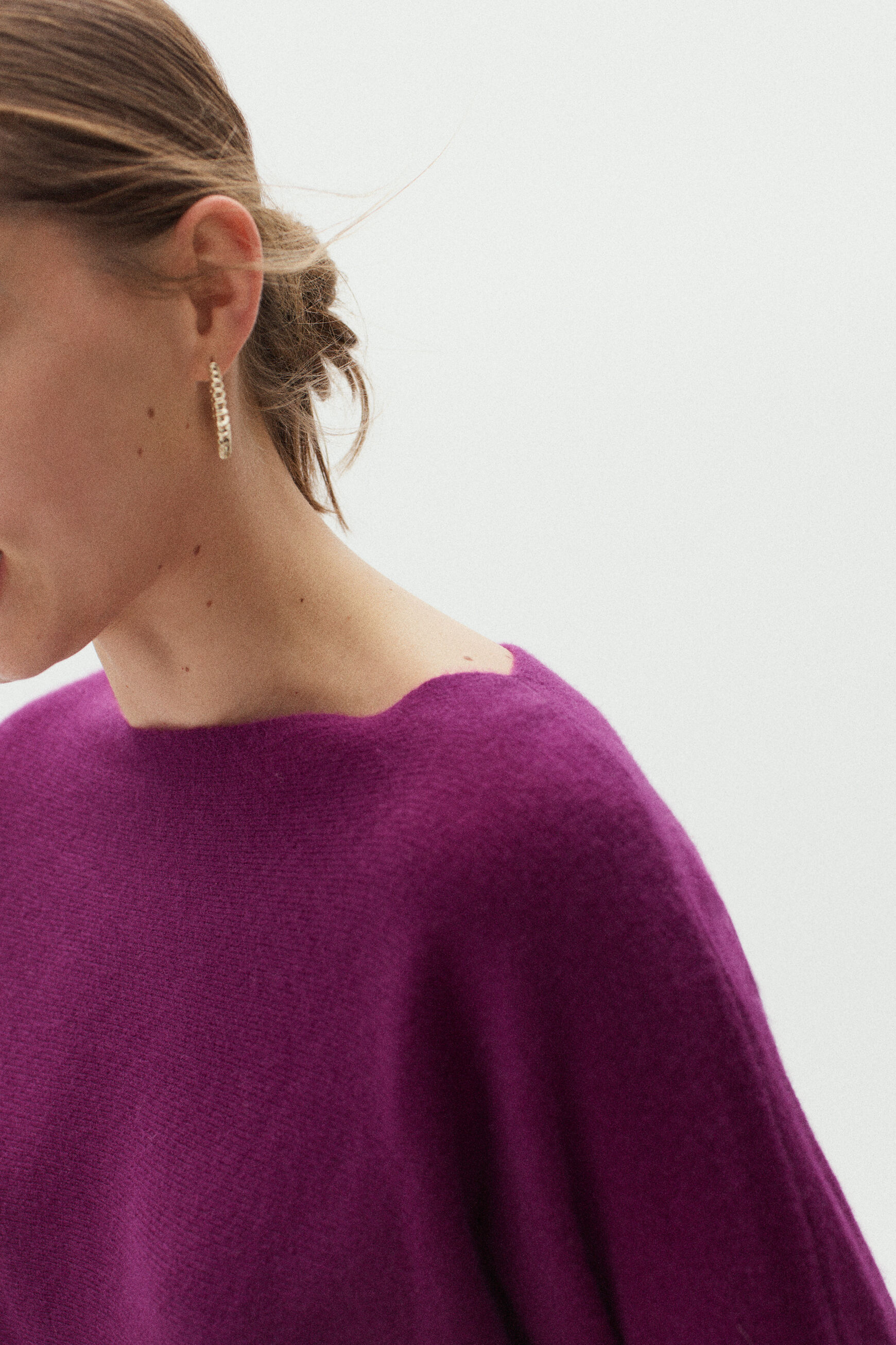 pull marie 100% cachemire prune femme