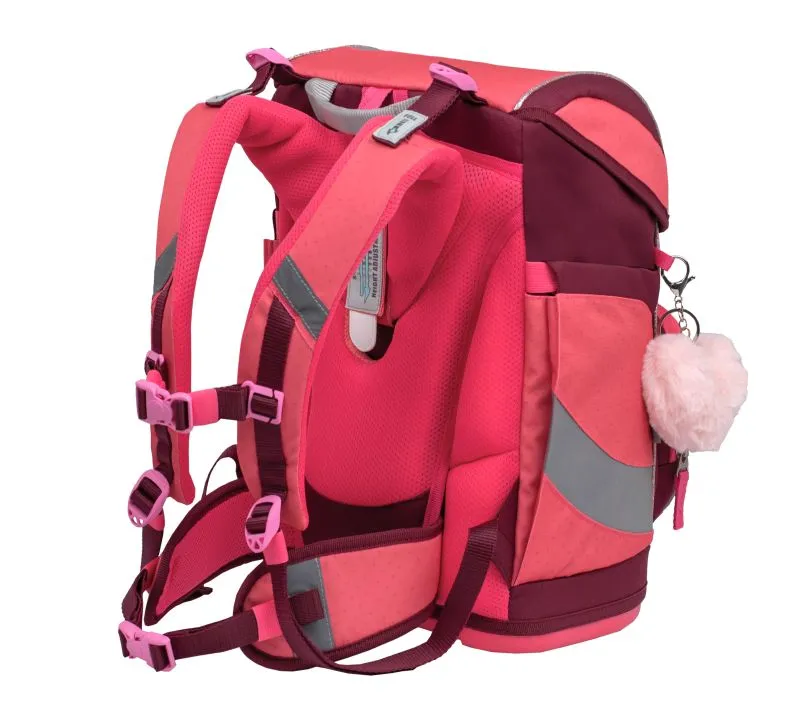Belmil Smarty Schulranzen Set 5-teilig mit 6 Patches - Sweet Candy