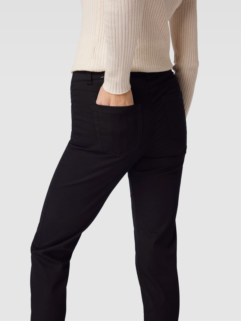 Skinny Fit Jeans in 7/8-Länge Modell 'Best4me' in schwarz