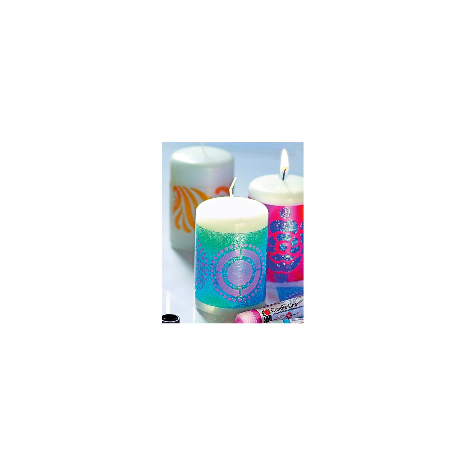 Marabu Candle-Liner-Set Trend, 4x 25 ml