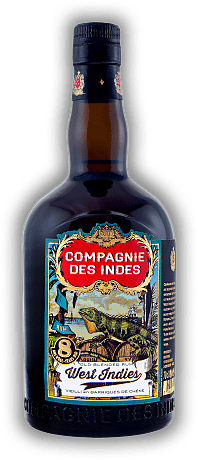 Compagnie Des Indes West Indies 8 Jahre Compagnie Des Indes West Indies 8 Jahre Ein gereifter, außergewöhnlicher Rum-Blend mit einer tatsächlichen Reifezeit von 8 Jahren, keine Solera! Alter 8 J. - 0,7	 Liter - Vol 40%