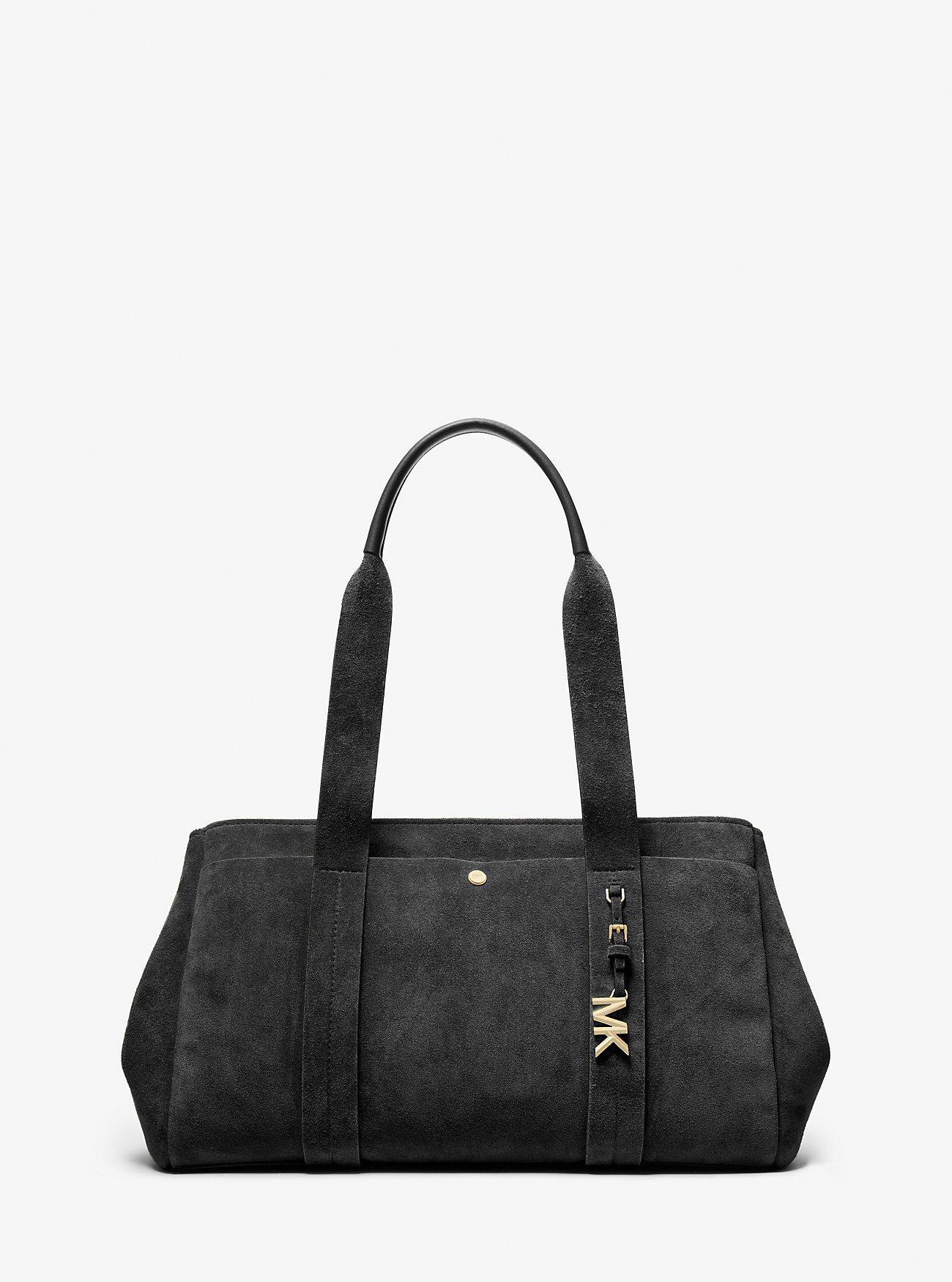 Borsa tote grande Romee in pelle scamosciata - NERA