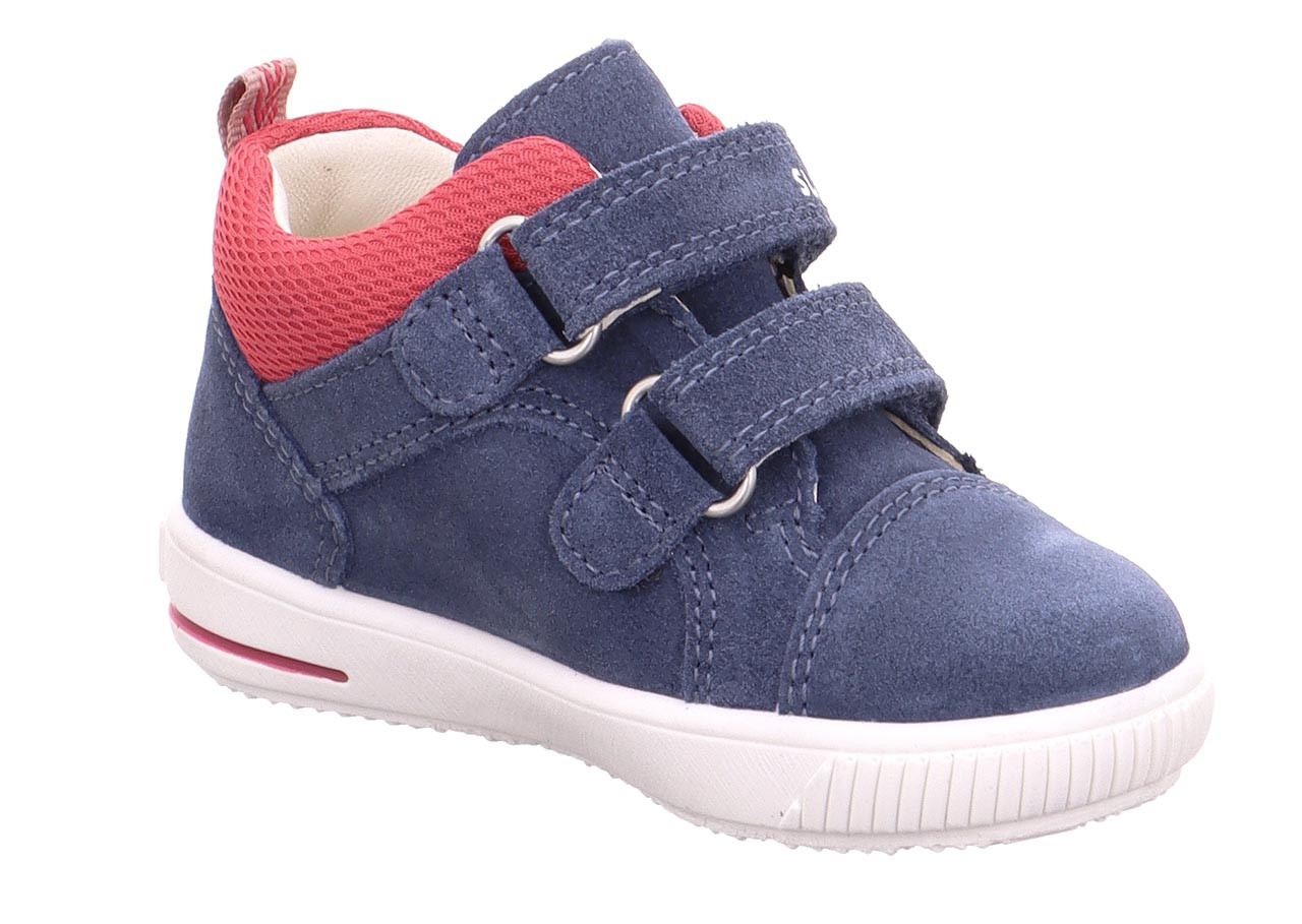 MOPPY - Blau/RotSneaker low mit Klettverschluss