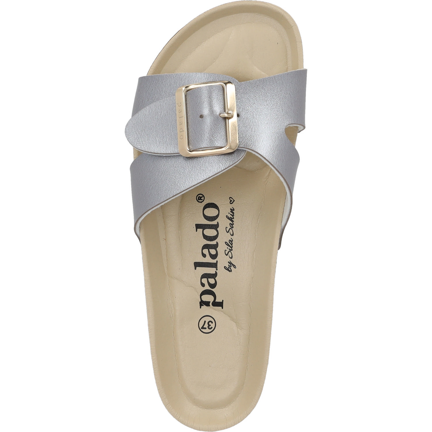 Palado Tinos BEGS by Sila Sahin, Pantoletten, Damen, Grau Metallic