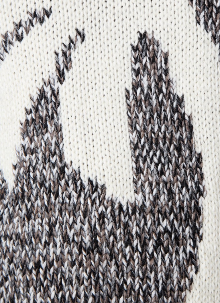 Palm Angels Chunky knitted sweater in wool blend with knitted pattern