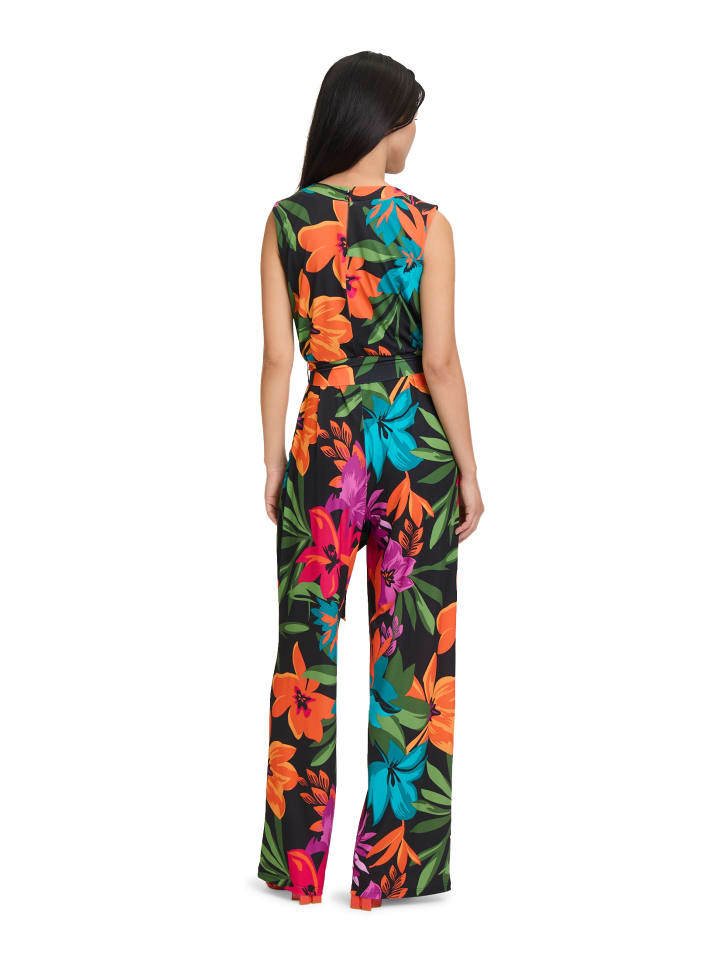 Vera Mont Jumpsuit mit Bindegürtel in Bunt günstig kaufen