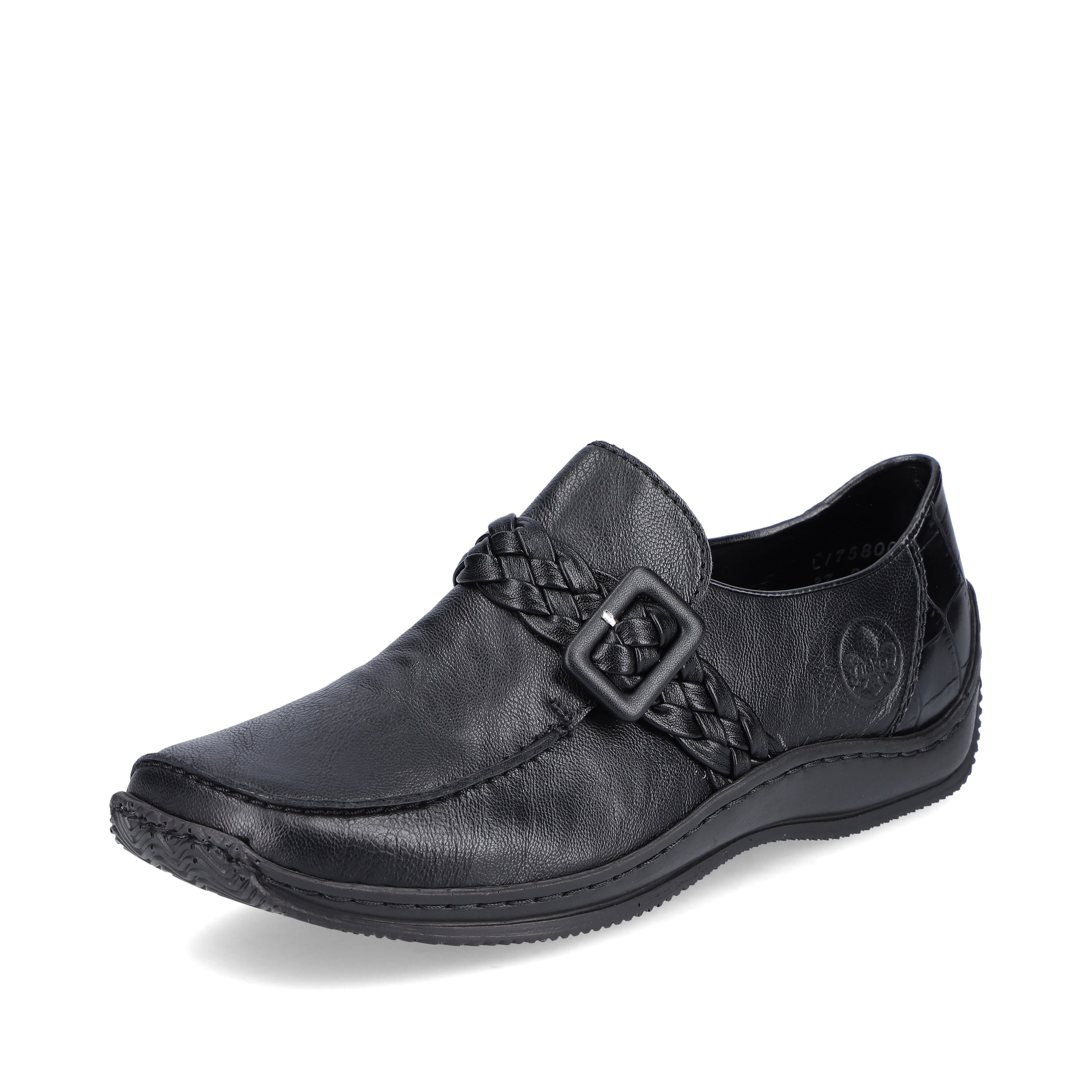 Rieker Damen Slipper mitternachtsschwarz