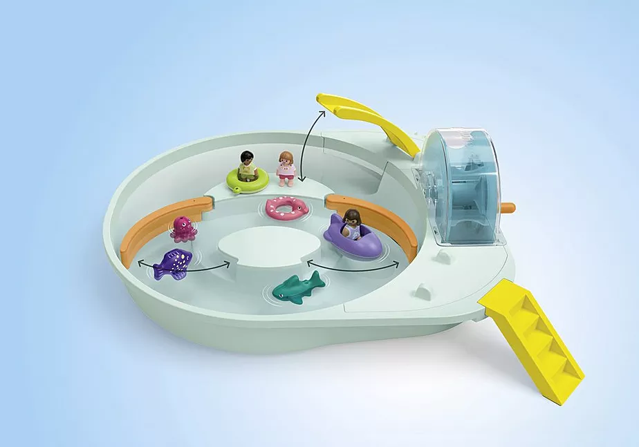 JUNIOR AQUA: Wasserbahn mit Wasserspielplatz und Lerneffekten