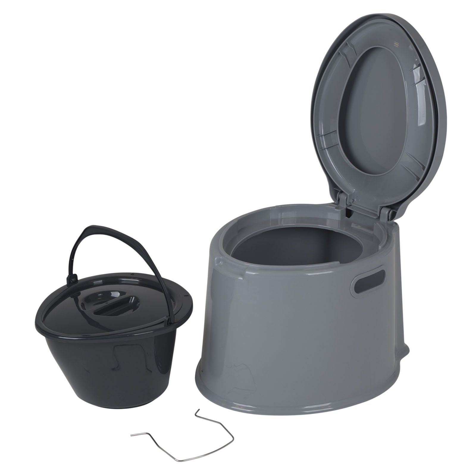 Bo-Camp Campingtoilette Campingtoilette Kompost Eimer Toilette, Reise Camping WC Mobil Bau Klo
