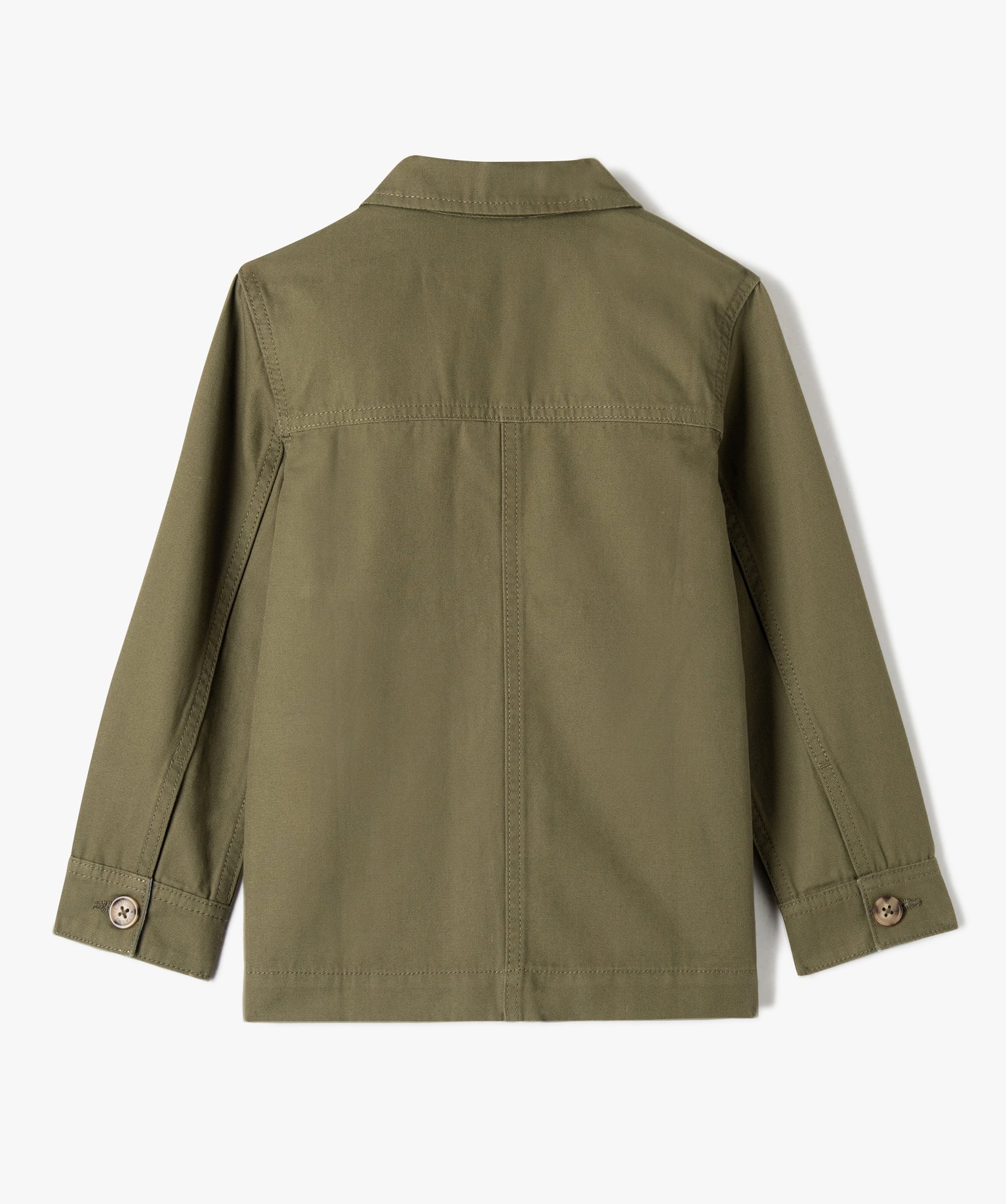Veste Garçon en toile look chemise - LuluCastagnette kaki | GEMO