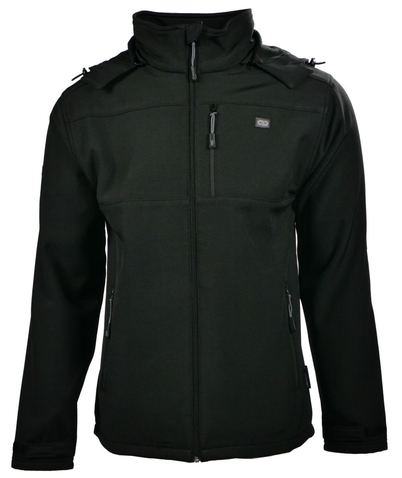 Veste softshell à capuche Toolnation MJAY14001TON noire