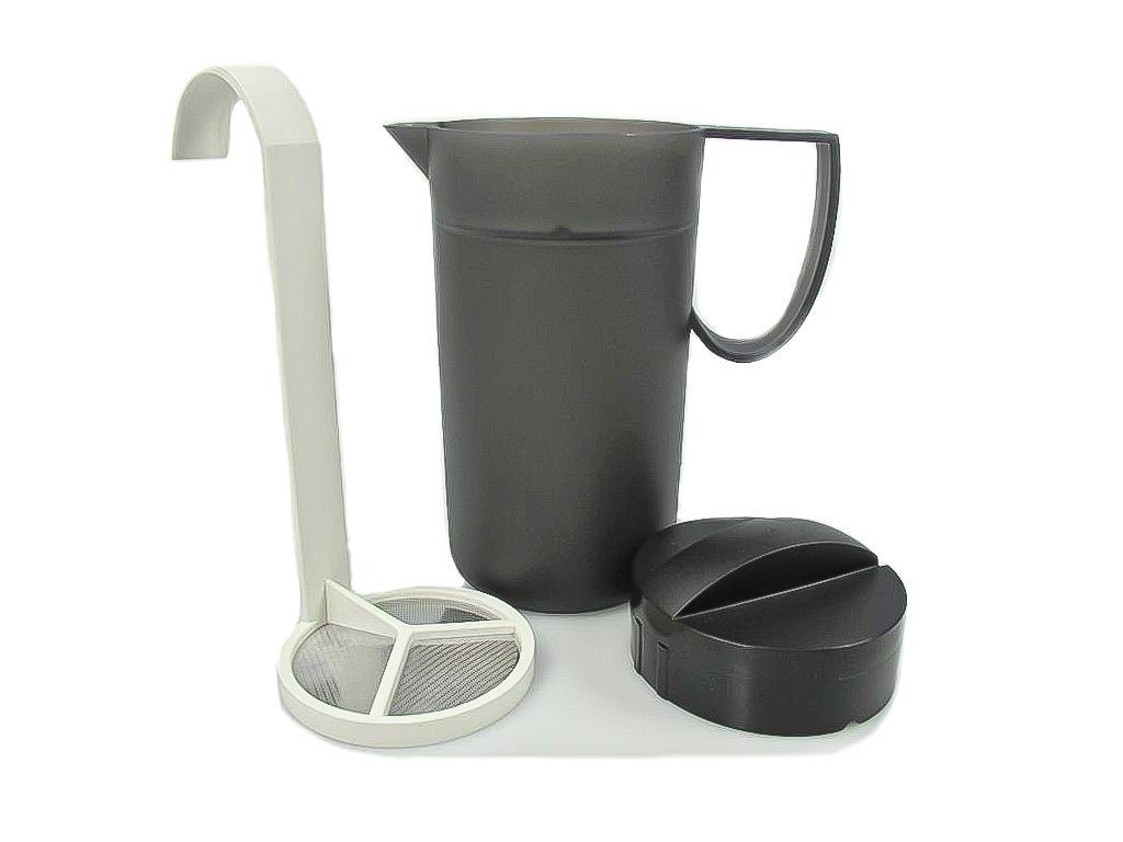 TUPPERWARE Milchaufschäumer Crema Momenti 500ml schwarz Milchschäumer+SPÜLTUCH