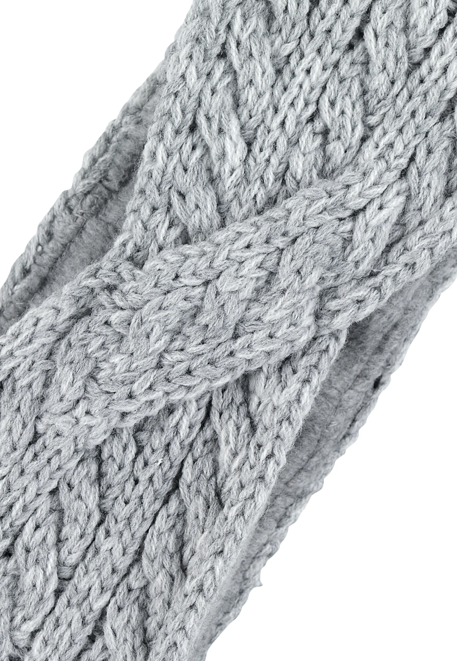 Strick-Stirnband mit Zopfmuster in Wickeloptik