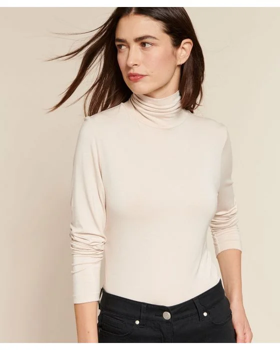 Sous pull maille col roulé
