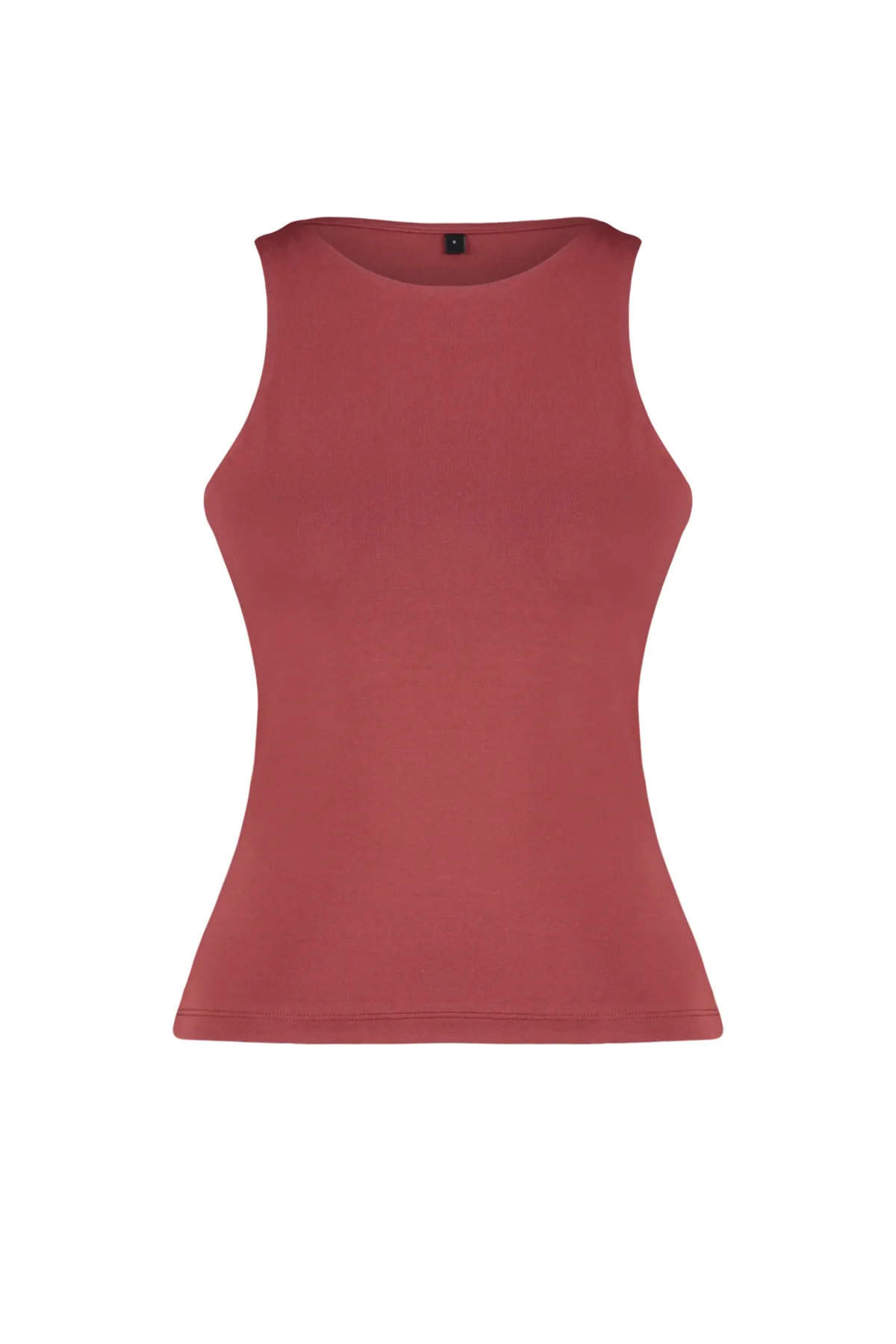 Trendyol Collection  Neckholder-Shirt aus figurbetonter Baumwolle mit flexiblem Strick, sitzt am Körper TWOSS23AL00069