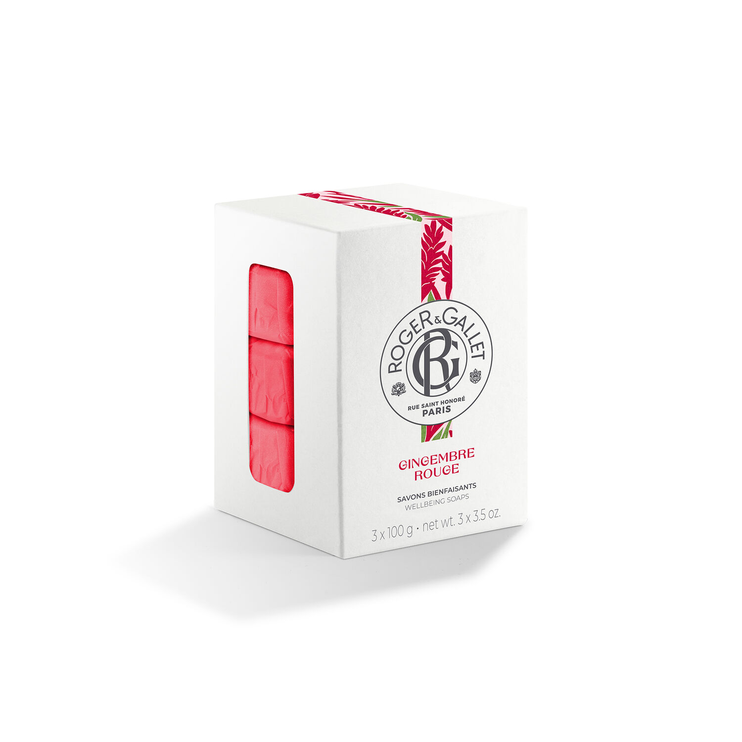 Roger&Gallet Gingembre Rouge Coffret Trio Savons Bienfaisants