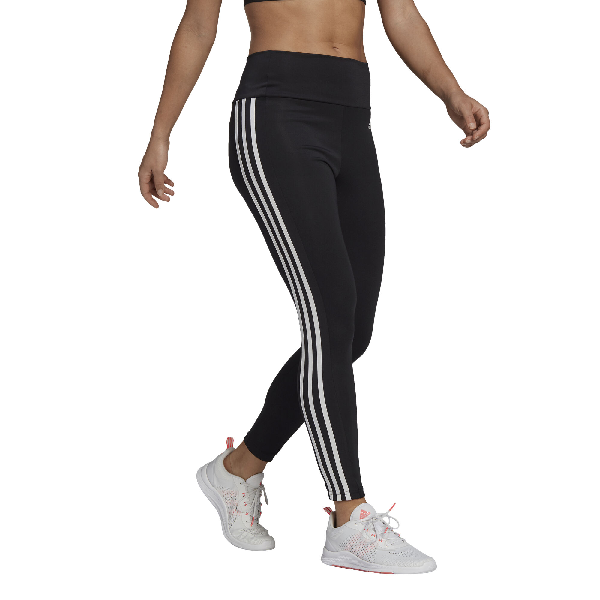 3 Stripes 7/8 Tight Damen - Schwarz, Weiß