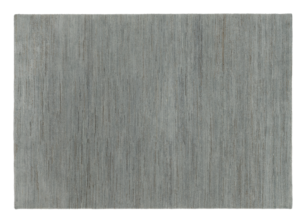 Teppich aus Nepal Himali Uni Silber-Grau 170 x 240 cm